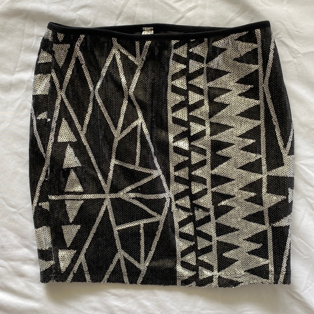 Sequin mini skirt